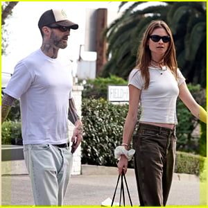 Adam Levine Spotted on Casual Montecito Outing with Wife Behati Prinsloo After 'The Voice' Season Premiere