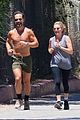 chris diamantopoulos becki newton shirtless jog 03