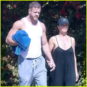 Dan Reynolds Shows Off His Muscular Arms in White Tank Top During Coffee Run with Minka Kelly